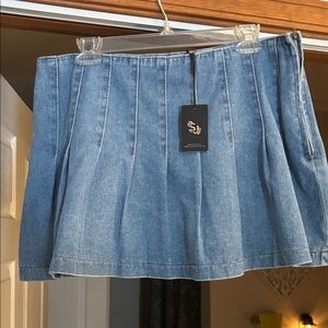 Sincerely Jules Light Blue Denim Mini Skirt